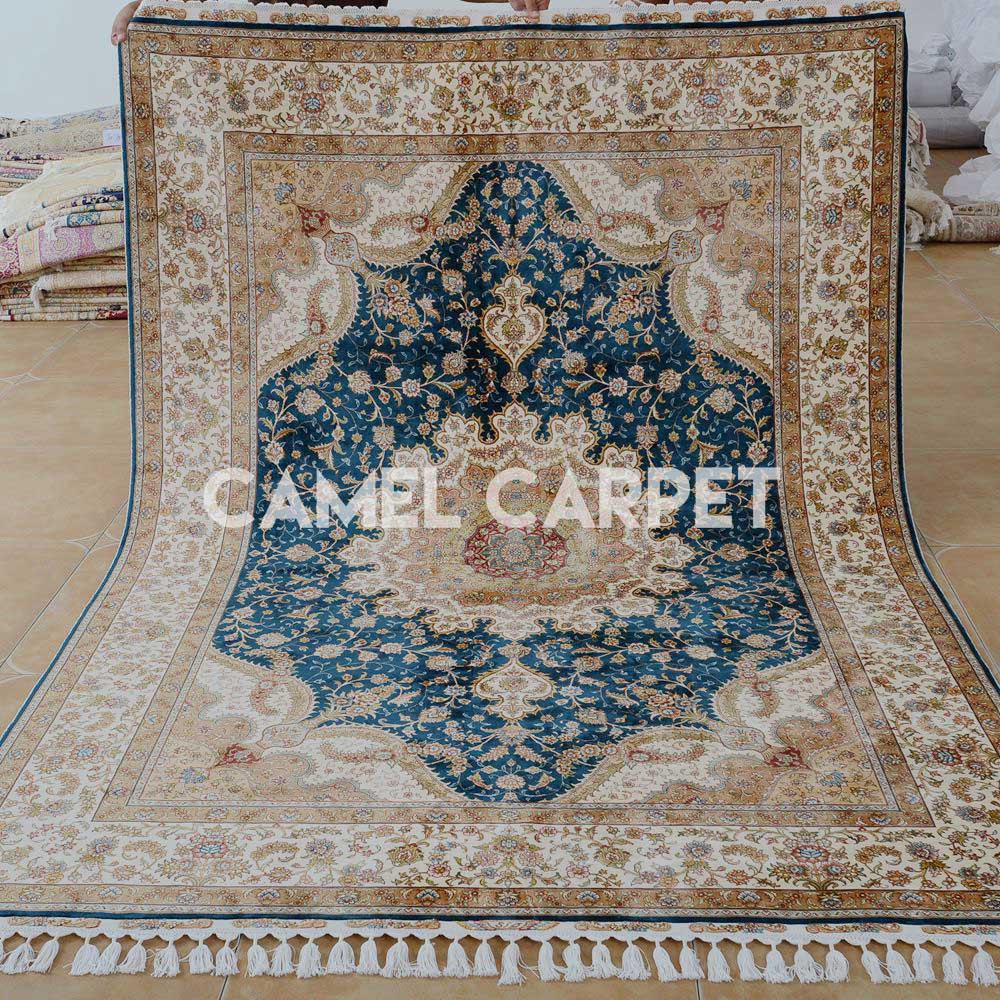 Persian Traditional Blue Green Carpet.jpg